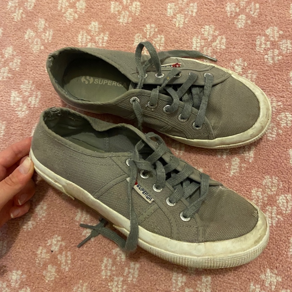 Grey Superga Sneakers